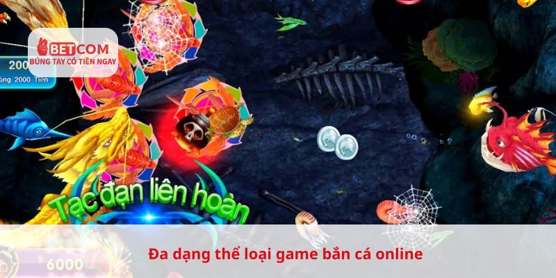 Đa dạng thể loại game bắn cá online