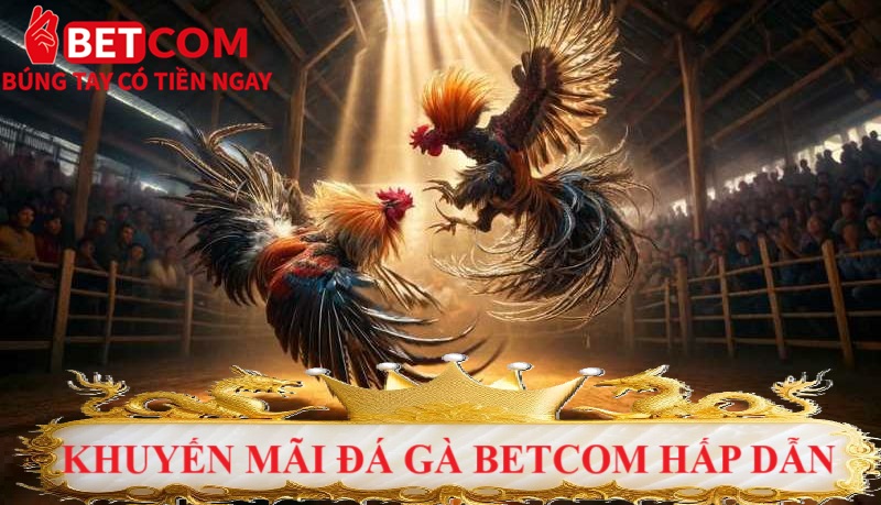 Đá Gà Betcom – Sảnh Cược Đỉnh Cao 2025, Kịch Tính Từng Trận! 4 khuyến mãi đá gà Betcom hấp dẫn